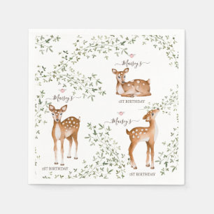 Woodland Deer Baby shower Servet