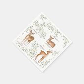 Woodland Deer Baby shower Servet (Hoek)