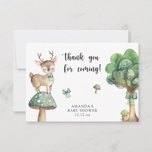 Woodland Deer - bedankt (Voorkant)