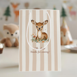 Woodland Deer Bedankt Rustic Forest Medium Cadeauzakje