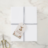 Woodland Deer Bedankt | rustiek bos Cadeaulabel (Met Touw)