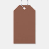 Woodland Deer Bedankt | rustiek bos Cadeaulabel (Achterkant)