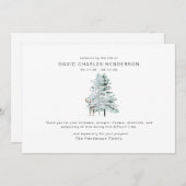 Woodland Deer Bereavement Begrafenis Dank u Bedankkaart (Voorkant / Achterkant)