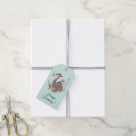 Woodland Deer Birthday Specialized Cadeaulabel