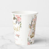 Woodland Deer Boho Tribal Meisje Baby shower Papieren Bekers (Rechts)
