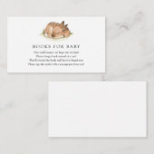 Woodland Deer Books voor Baby-invoegkaart Informatiekaartje (Voorkant / Achterkant)