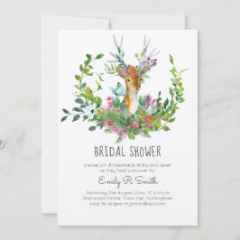 Woodland Deer Bridal Shower-uitnodigingen Kaart