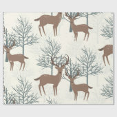 Woodland Deer Cadeaupapier (Vlak)