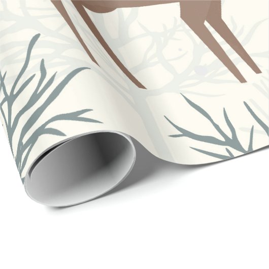 Woodland Deer Cadeaupapier (Rol Hoek)
