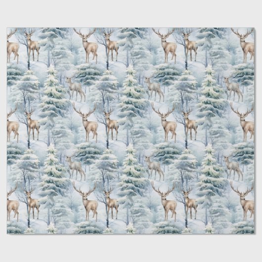 Woodland Deer Cadeaupapier (Vlak)