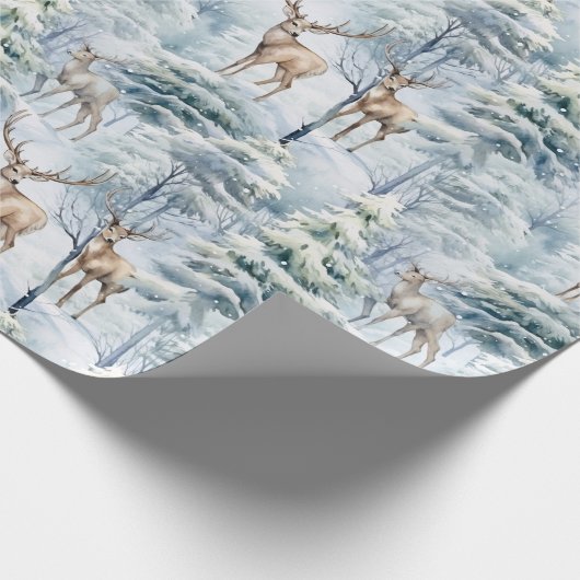 Woodland Deer Cadeaupapier (Hoek)