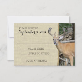 Woodland Deer Camo Reactie RSVP Kaartje