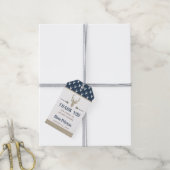 Woodland Deer Dank u Label, gewei, Baby shower Cadeaulabel (Met Touw)