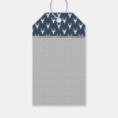 Woodland Deer Dank u Label, gewei, Baby shower Cadeaulabel (Achterkant)