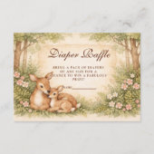 Woodland Deer Diapper Raffle Informatiekaartje (Voorkant)