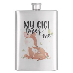 Woodland Deer Doe and Baby Fawn My Gigi Loves me Flacon