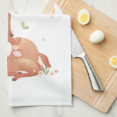 Woodland Deer Doe and Baby Fawn My Gigi Loves me Theedoek (Quarter Fold)