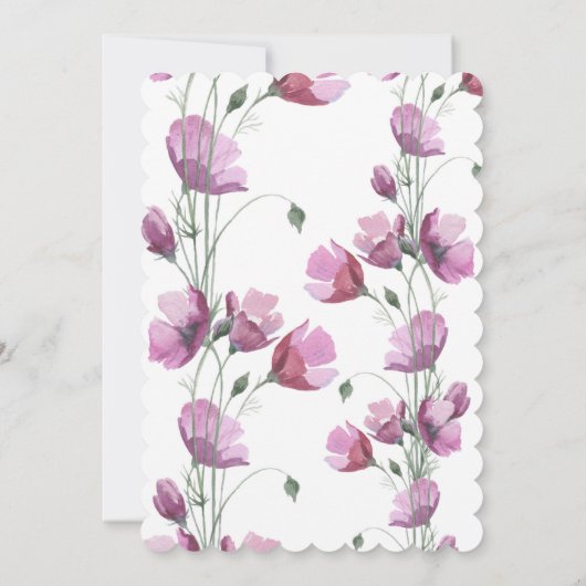 Woodland Deer eerste verjaardagsuitnodiging Kaart (Achterkant)