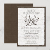 Woodland Deer en Birch Gender Reopenbaart Kaart (Voorkant / Achterkant)