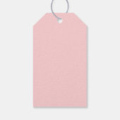 Woodland Deer en Polka Dots Girl's Birthday Party Cadeaulabel (Achterkant)