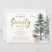 Woodland Deer Family Reunion Kaart (Voorkant)