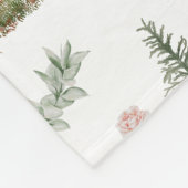 Woodland Deer Fawn Floral Baby Name Fleece Deken (Hoek)