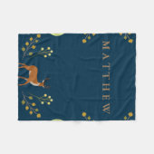 Woodland Deer Fleece Blanket Deken (Voorkant (Horizontaal))