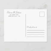 Woodland Deer Floral Antler Bewaar de datum Aankondigingskaart (Achterkant)