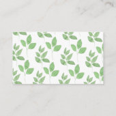 Woodland Deer Floral Greenery Books voor Baby Informatiekaartje (Achterkant)