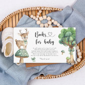 Woodland Deer Forest Flora - boeken voor baby Informatiekaartje