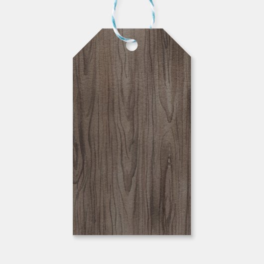 Woodland Deer Forest Verjaardagsfeestje Baby showe Cadeaulabel (Achterkant)