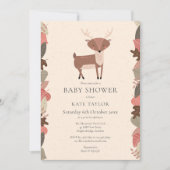 Woodland Deer Geslachtsneutrale Baby shower Sprink Kaart (Voorkant)