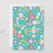 Woodland Deer Girl Baby shower Uitnodiging (Achterkant)