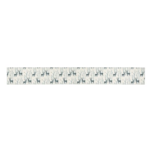 Woodland Deer Grosgrain Lint (Voorkant)