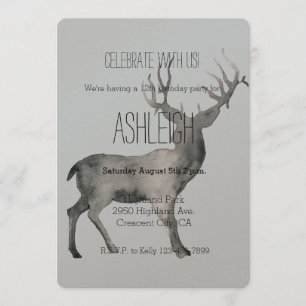 Woodland Deer jarig Kaart