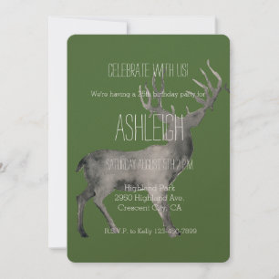 Woodland Deer jarig Kaart