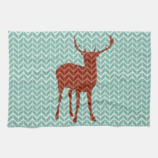Woodland Deer Kitchen Towel Theedoek (Horizontaal)