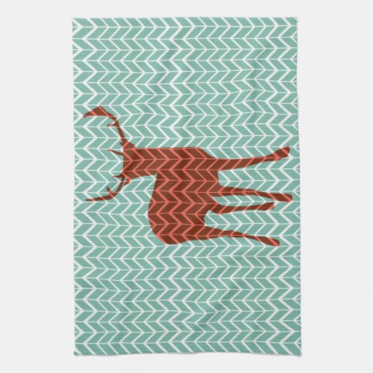 Woodland Deer Kitchen Towel Theedoek (Verticaal)