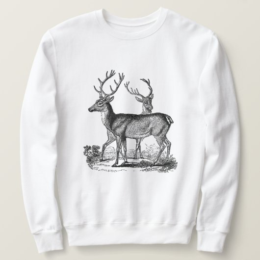 Woodland Deer Mannen Classic Sweatshirt (Design voorkant)