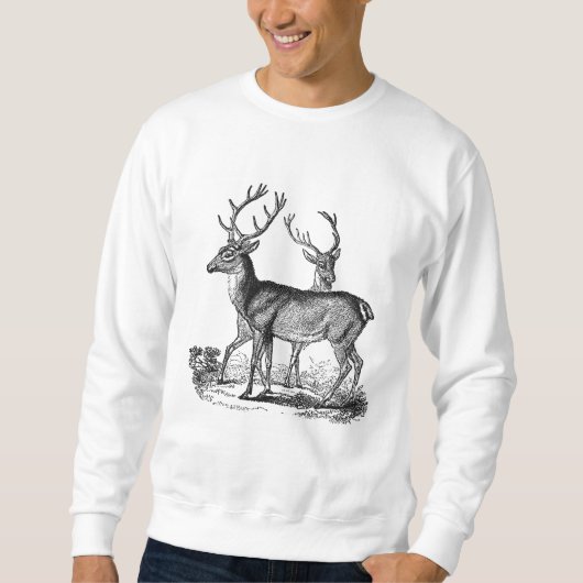 Woodland Deer Mannen Classic Sweatshirt (Voorkant)