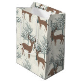 Woodland Deer Medium Cadeauzakje (Achterkant Gekanteld)