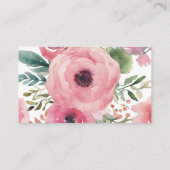 Woodland Deer Meisje Boeken voor Baby shower Informatiekaartje (Achterkant)