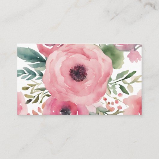 Woodland Deer Meisje Boeken voor Baby shower Informatiekaartje (Achterkant)