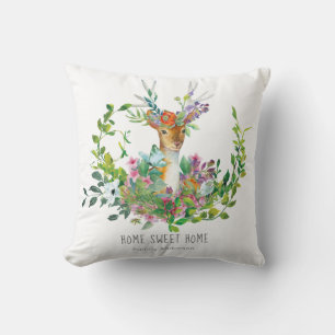 Woodland Deer Persoonlijke Kussen - Bloemrijke Boh