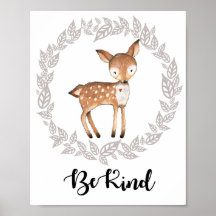 Woodland Deer Print