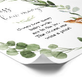 Woodland Deer Raad hoeveel baby shower spel Poster (Hoek)