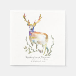 Woodland Deer Rustic Servet
