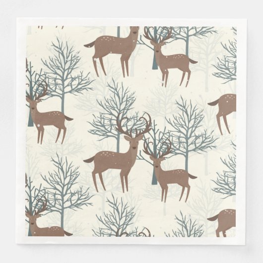 Woodland Deer Servet (Voorkant)