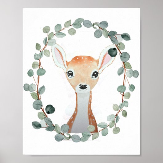 Woodland Deer Shower Gift Poster (Voorkant)