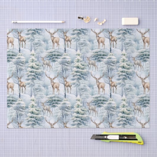 Woodland Deer Tissuepapier (Craft)